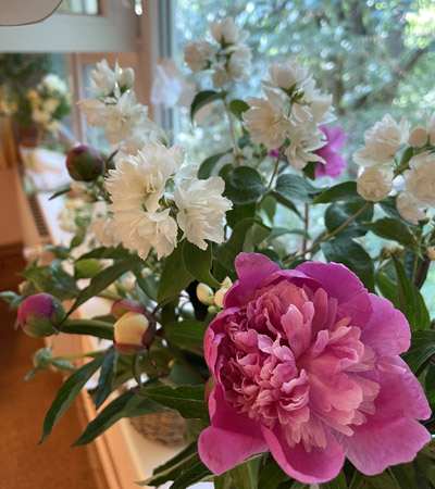 Wunderschöner Blumenschmuck unserer Eltern