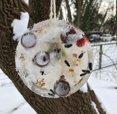 Eisbild von Kindern selbst gestaltet