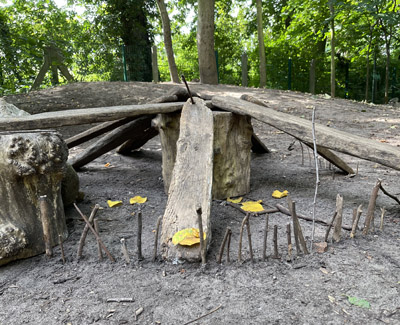Kletterstrecke im Garten