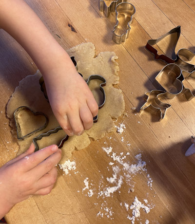 Wir backen Plätzchen